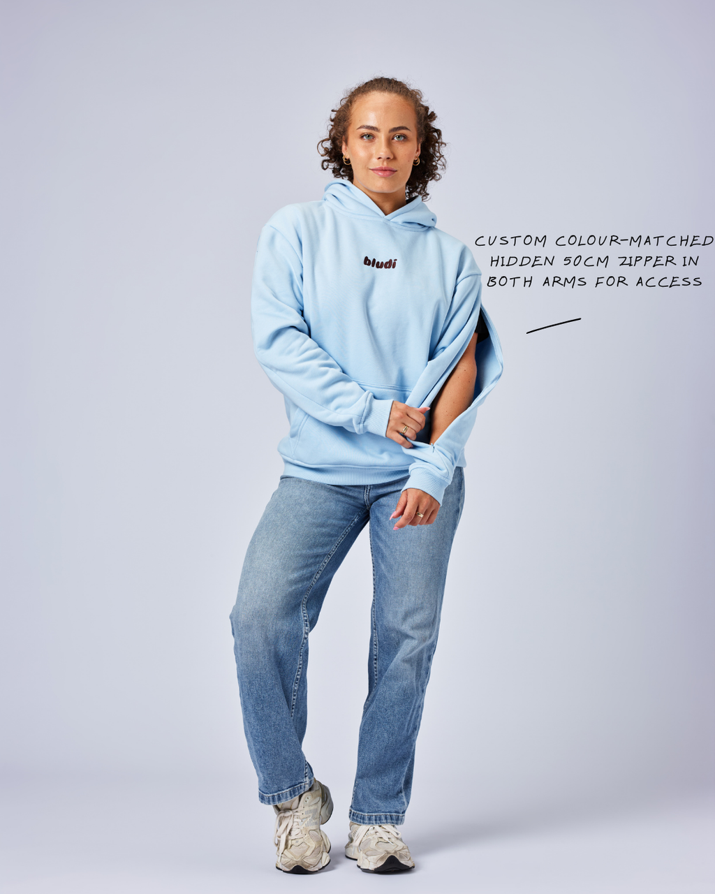 Calm Blue Bludi Hoodie