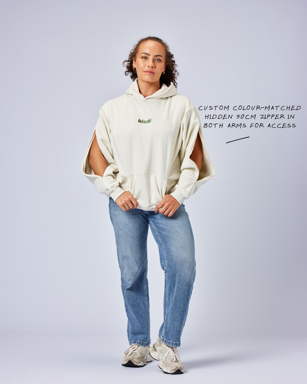 Soft Beige Bludi Hoodie
