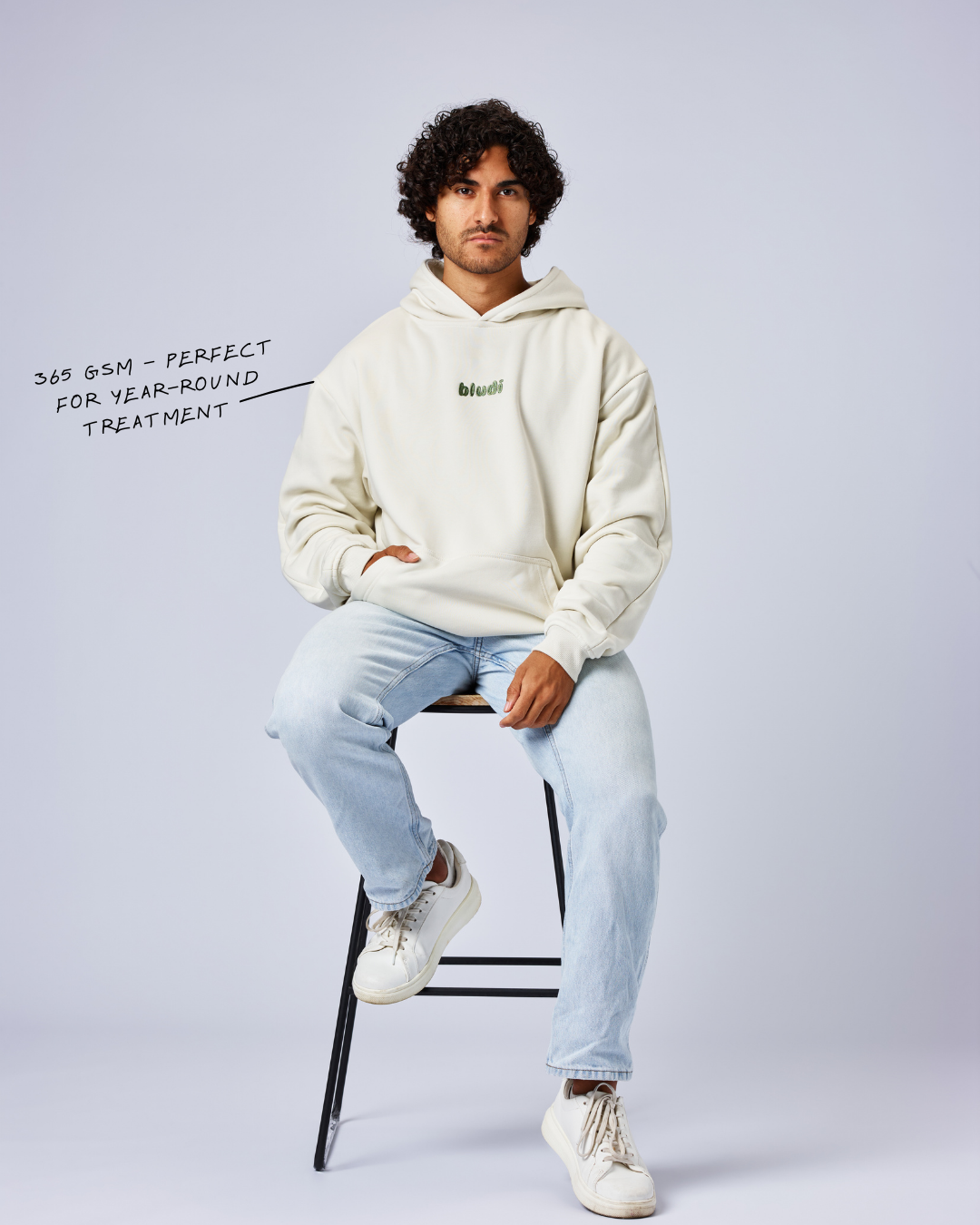 Soft Beige Bludi Hoodie